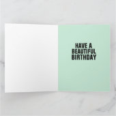 BOHEMIAN LADY GYPSY SOUL BIRTHDAY BIG KAART (Binnen)