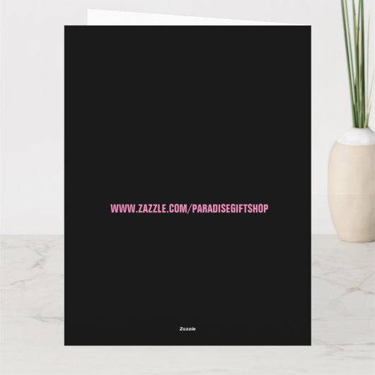 BOHEMIAN LADY GYPSY SOUL BIRTHDAY BIG KAART (Achterkant)