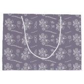 Bohemian Lavender Botanical Floral Groot Cadeauzakje (Achterkant)