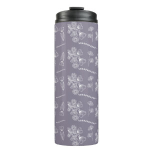Bohemian Lavender Botanical Floral Thermosbeker