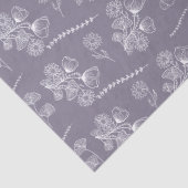 Bohemian Lavender Botanical Floral Tissuepapier (Detail)