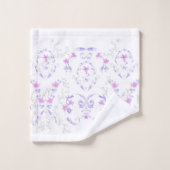 Bohemian Lavender Waterverf Floral Toile Towel Bad Handdoek (Wasdoekje)