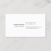 BOHEMIAN LEAF KRANS LOGO op KOPER Visitekaartje (Achterkant)