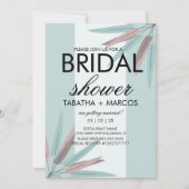 BOHEMIAN Leaf Tribal Vrijgezellenfeest Roze Blauwg Kaart (Voorkant)