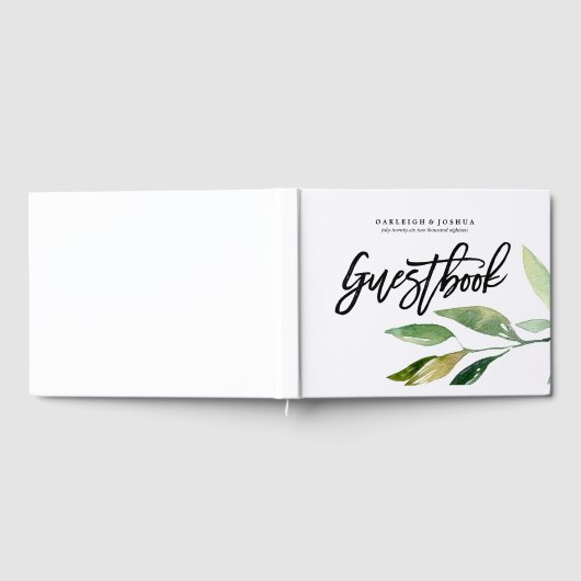 Bohemian Leaves Bruiloft Gastenboek (Volledig)