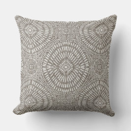 Bohemian light taupe pattern kussen