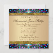 Bohemian Lights Gold Sparkle Colours Kaart (Achterkant)