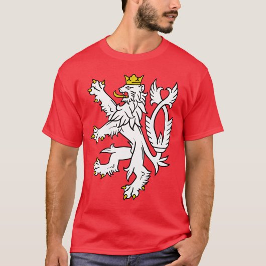 Bohemian Lion Rampant T-shirt (Voorkant)