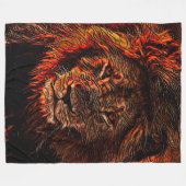 Bohemian Lion Ridge Art Fleece Deken (Voorkant (Horizontaal))