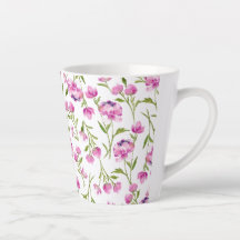 Bohemian loose waterverf bloemetjes Roze en Groen