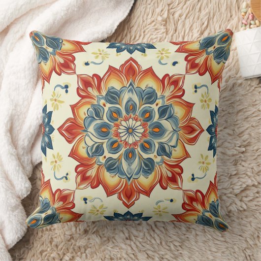 Bohemian Mandala Decoratief Kussen (Deken)