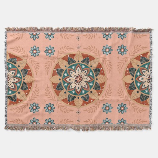 Bohemian Mandala Deken (Voorkant)