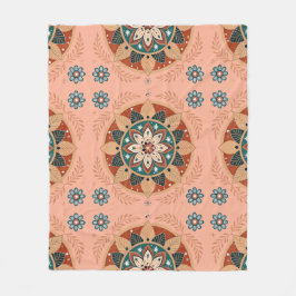Bohemian Mandala Fleece Deken