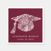 Bohemian Mandala Pattern Afstuderen Pet Servet (Voorkant)