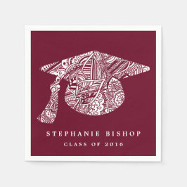 Bohemian Mandala Pattern Afstuderen Pet Servet