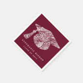 Bohemian Mandala Pattern Afstuderen Pet Servet (Hoek)