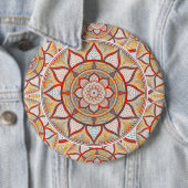 Bohemian Mandala Ronde Button 6,0 Cm (In situ)