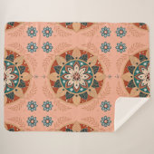 Bohemian Mandala Sherpa Deken (Voorkant (horizontaal))