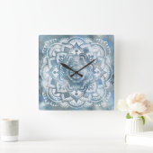 Bohemian mandala wandklok (Huis)