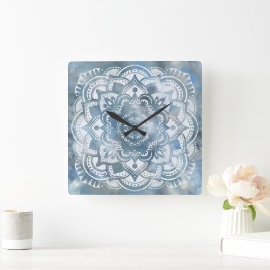 Bohemian mandala wandklok (Huis)