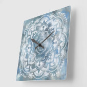 Bohemian mandala wandklok (Hoek)