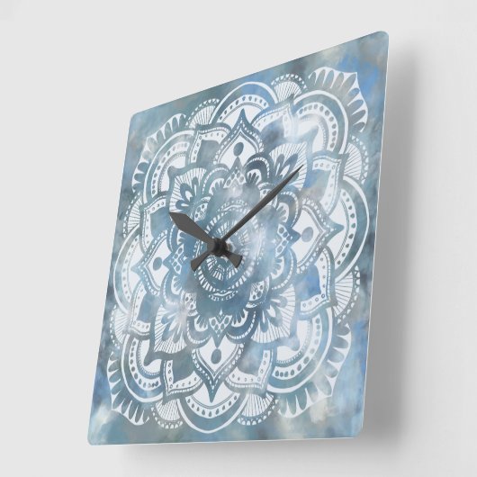 Bohemian mandala wandklok (Hoek)