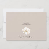 Bohemian Maroon and Pink Floral Baby shower Invit Kaart (Achterkant)