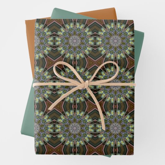 Bohemian Medalion Design Inpakpapier Vel (In situ)