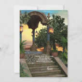 Bohemian Medieval Photo Weddenschap Kaart (Achterkant)