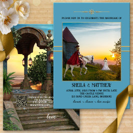 Bohemian Medieval Photo Weddenschap Kaart