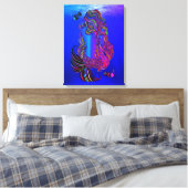 Bohemian Mermaid Canvas Wall Art (Insitu (Slaapkamer))