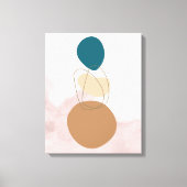 Bohemian Minimal Canvas Art – Neutrale esthetische Afdruk (Voorkant)