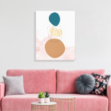 Bohemian Minimal Canvas Art – Neutrale esthetische