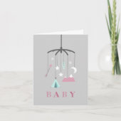 Bohemian Mobile Baby shower - Roze (Voorkant)