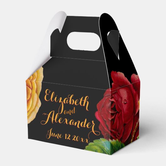 Bohemian Modern Design Bruiloft Bedankdoosjes (Voorkant Zijde)