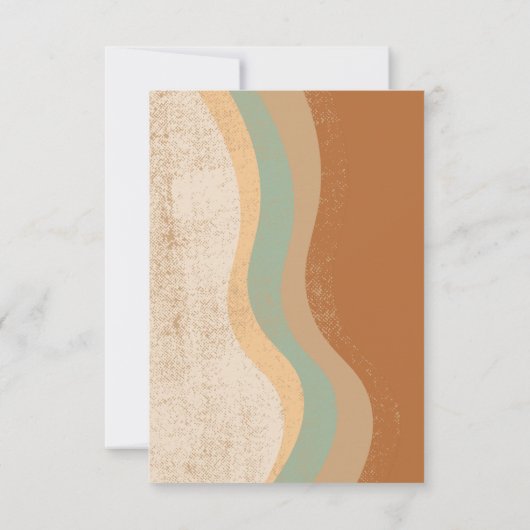 Bohemian Modern Earth Tones Details Enclosure Kaar Kaart (Achterkant)