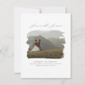 Bohemian Modern Minimalist Save the Date Photo (Voorkant)