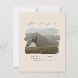Bohemian Modern Minimalist Save the Date Photo