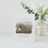 Bohemian Modern Minimalist Save the Date Photo (Staand voorkant)