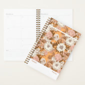 Bohemian Modern Orange and Peach Floral Planner (Display)