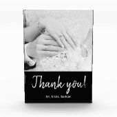 Bohemian Modern Photograph Zwart Dank u Fotoblokken (Voorkant)