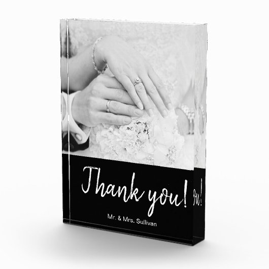 Bohemian Modern Photograph Zwart Dank u Fotoblokken (Rechts)