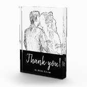 Bohemian Modern Sketch Fotografie Zwart Dank u Fotoblokken (Rechts)