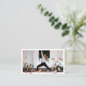 Bohemian Natural Ppress Drives Yoga Foto Visitekaartje (Staand voorkant)