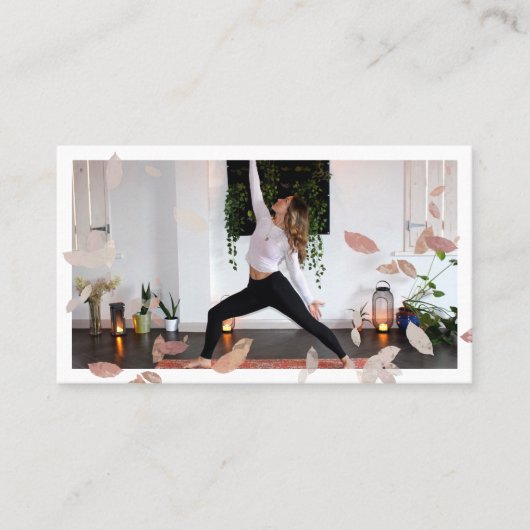 Bohemian Natural Ppress Drives Yoga Foto Visitekaartje (Voorkant)