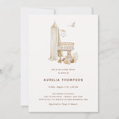 Bohemian Nursery Scene Baby shower Kaart (Voorkant)