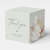 Bohemian Oasis Gedroogde Botanische Favor Box Bedankdoosjes (Voorkant Zijde)