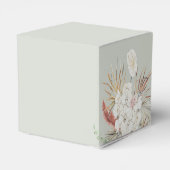 Bohemian Oasis Gedroogde Botanische Favor Box Bedankdoosjes (Achterkant)