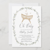 Bohemian Oh Baby shower Uitnodiging (Voorkant)