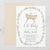 Bohemian Oh Baby shower Uitnodiging (Voorkant / Achterkant)